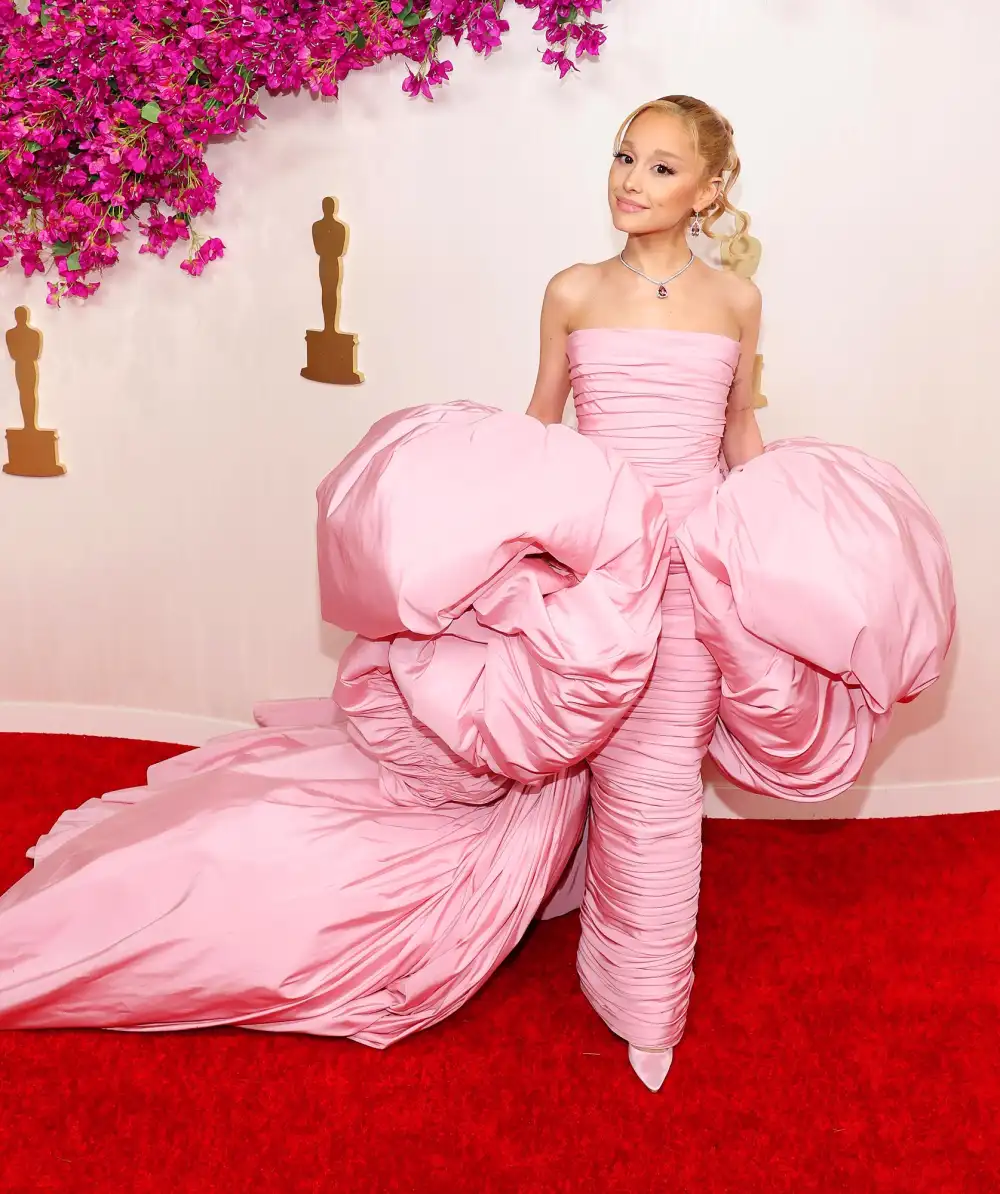 Feature Ariana Grande Dazzles in Rare Red Carpet Appearance at the 2024 Oscars