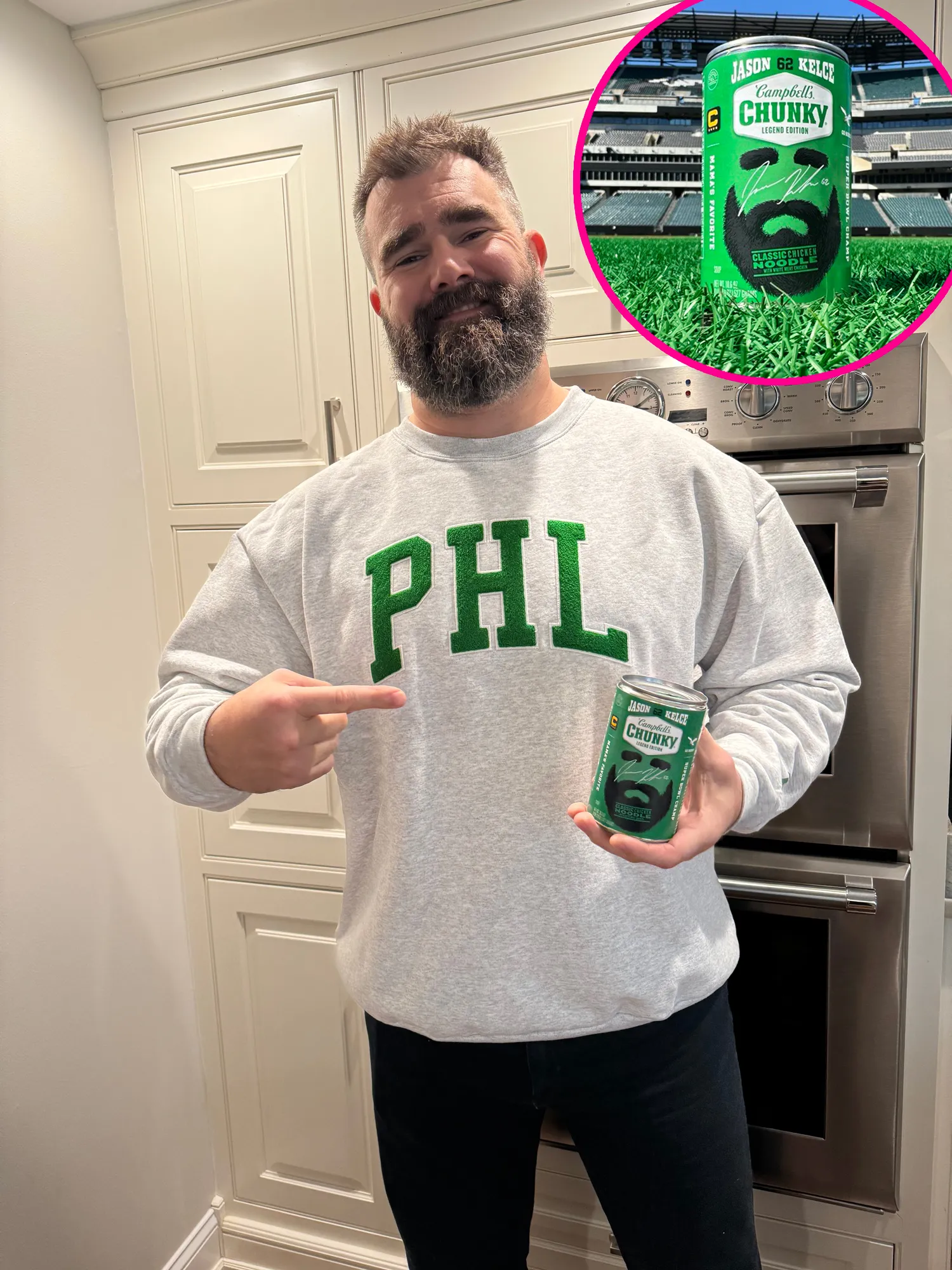 Jason Kelce Is Honored With the 1st Campbell Chunky Soup Legend Edition