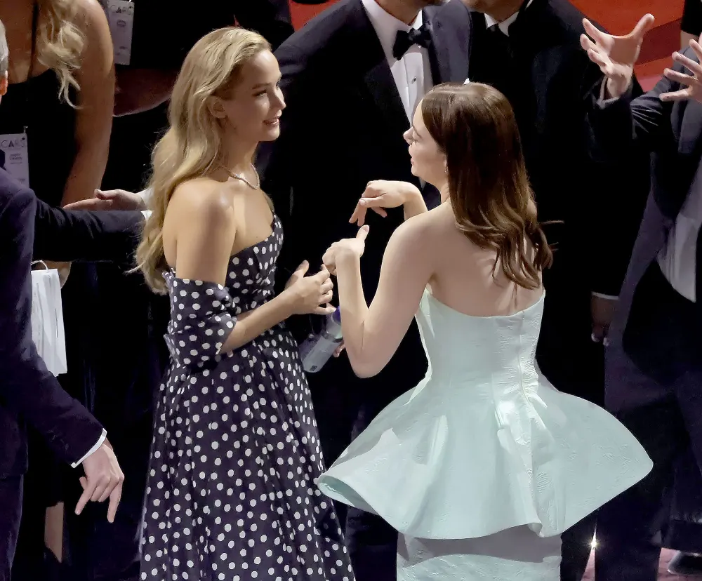 Jennifer Lawrence and Emma Stone Things You Did Not See on the 2024 Oscars