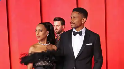 Kerry Washington and Nnamdi Asomugha Attend Vanity Fair Oscar Party