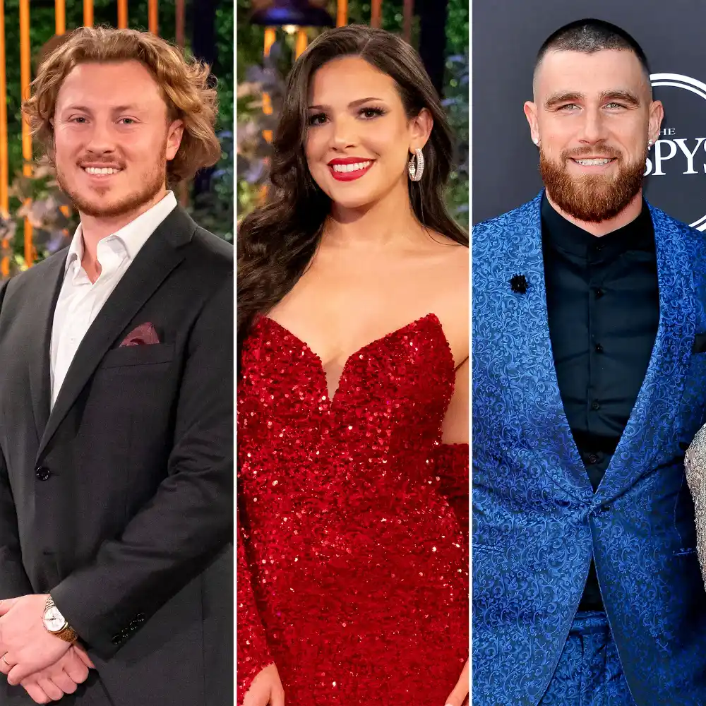 Love is Blinds Johnny McIntyre and Amy Cortes React to Travis Kelce Watching the Show