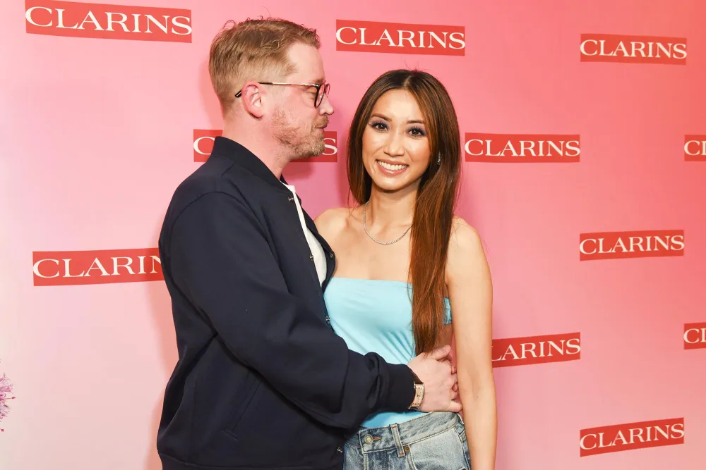 Macauley Culkin and Fiancee Brenda Song Cuddle Close on Rare Red Carpet Date Night