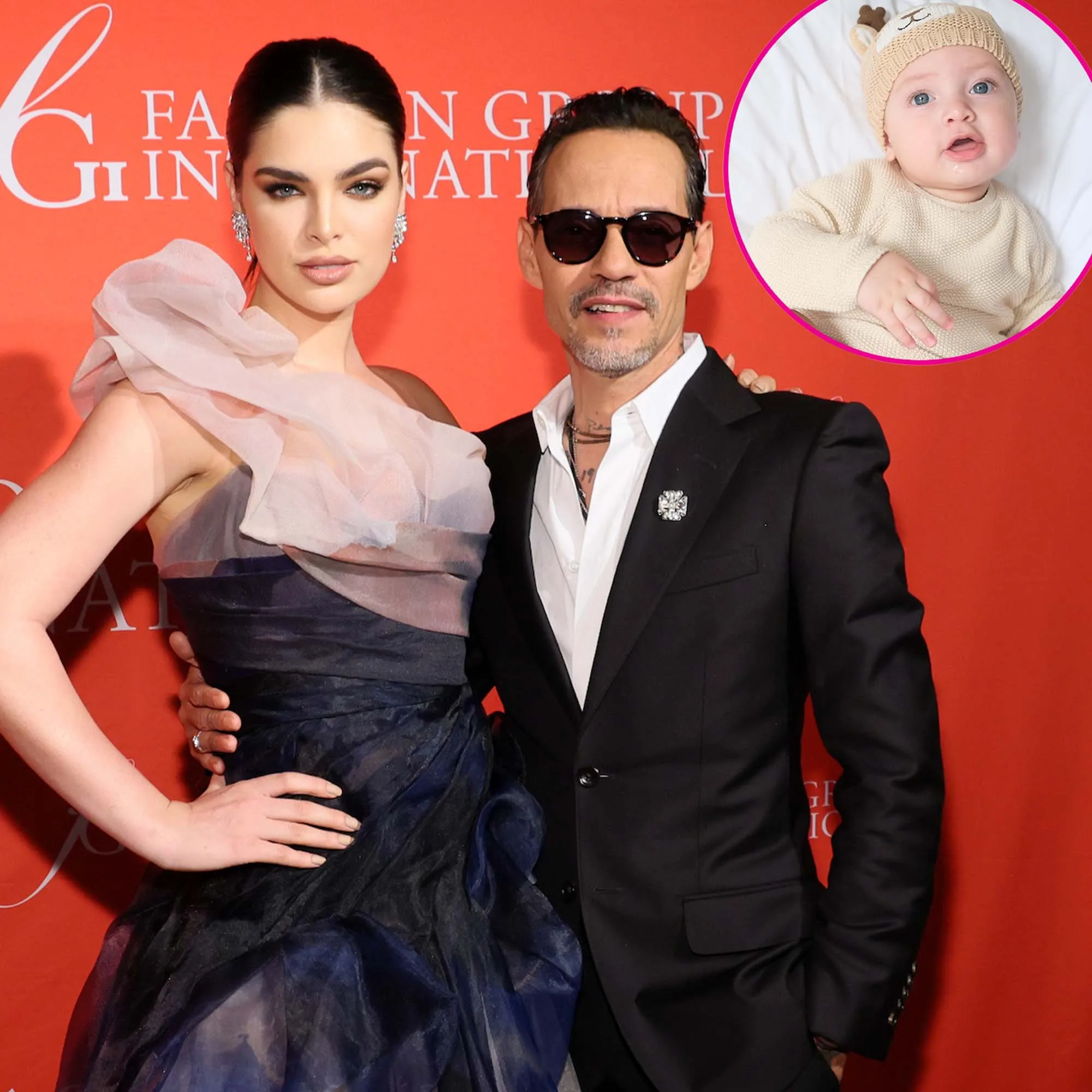 Marc Anthony and Nadia Ferreira Reveal Infant Son s Face for 1st Time