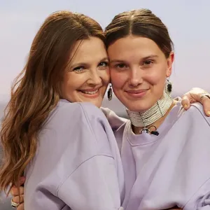 Millie Bobby Brown Matches Lilac Pimple Patch to Sweatsuit