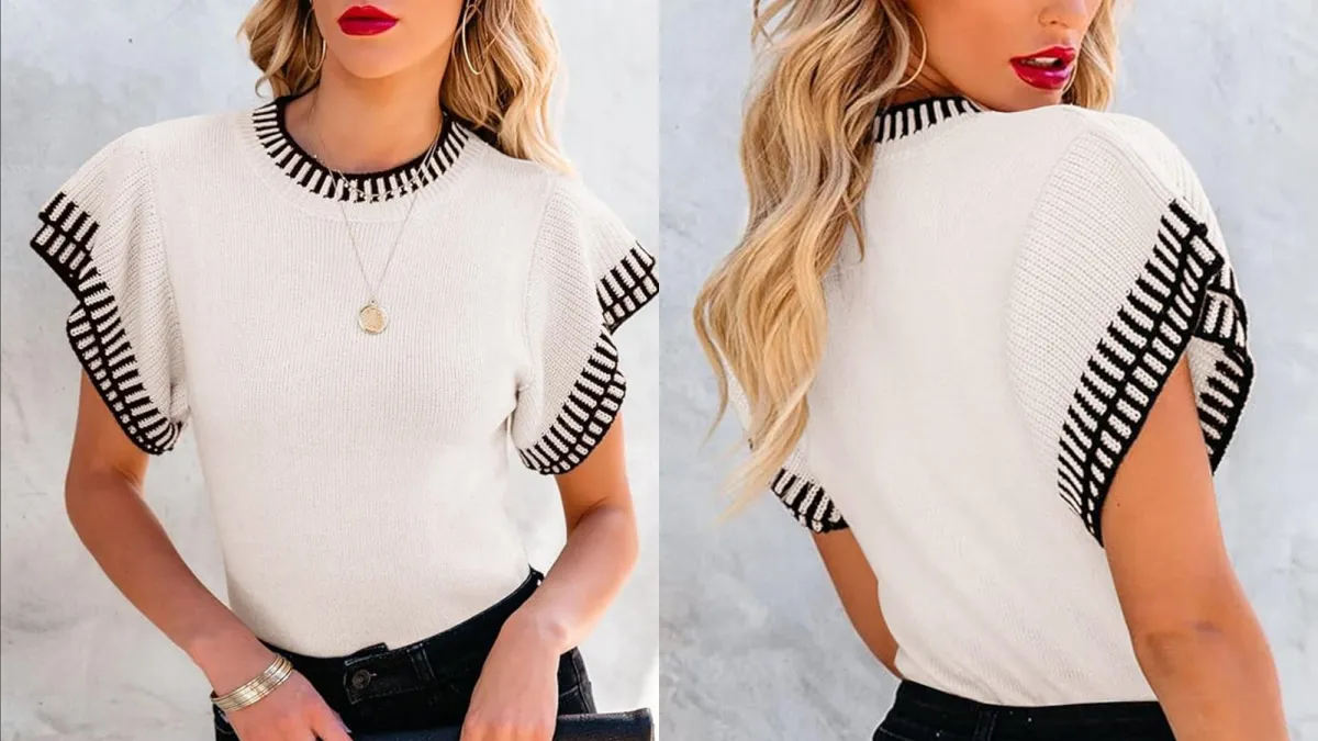 Saodimallsu short sleeve sweater