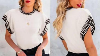 Saodimallsu short sleeve sweater