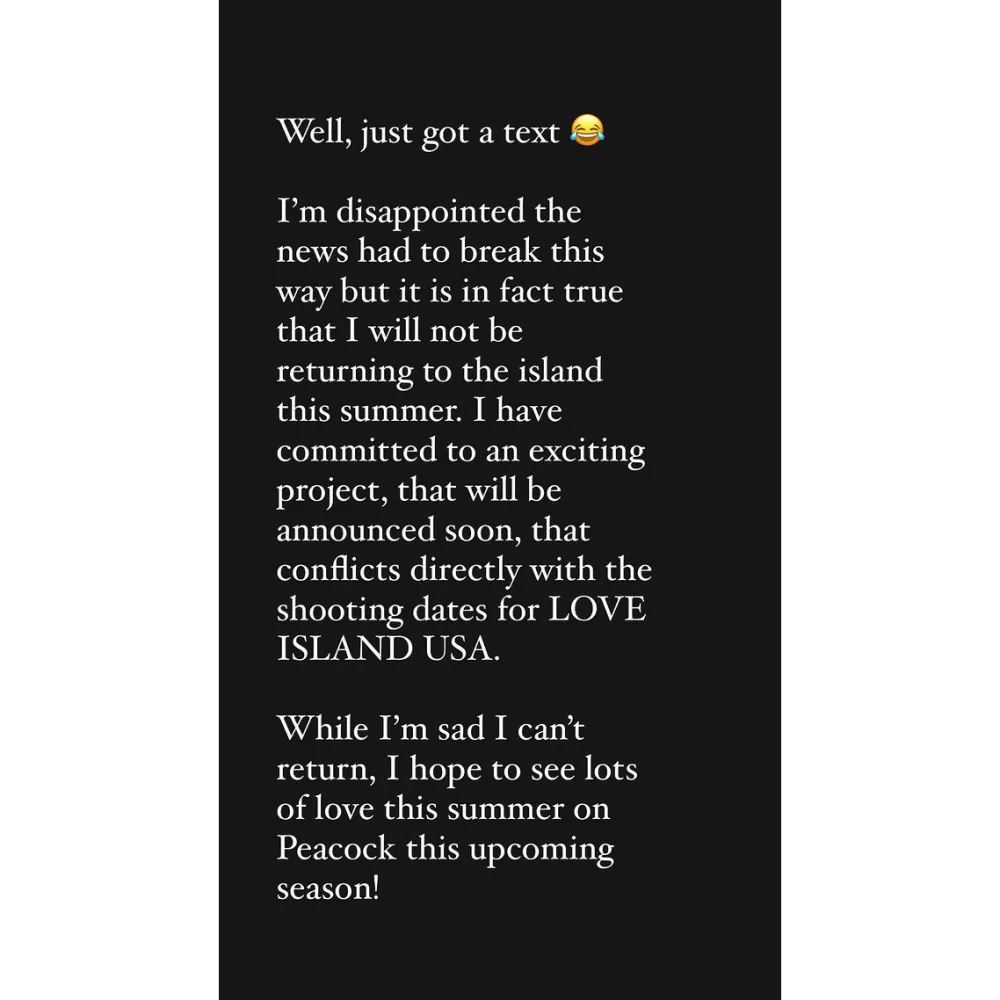 Sarah Hyland Confirms Love Island USA Exit Due to Scheduling Conflicts