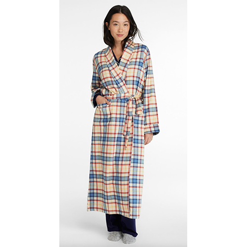 L.L. Bean Women's Scotch Plaid Flannel Robe