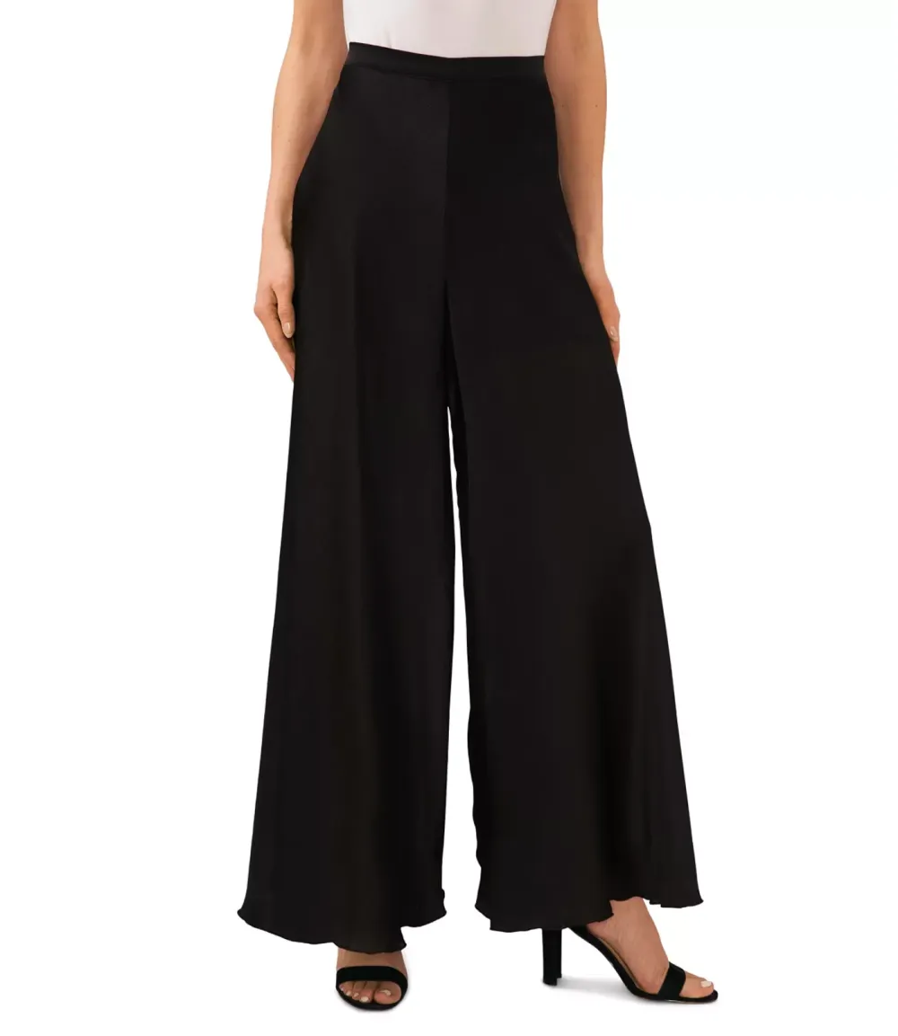 CeCe Women's Flowy Wide Leg Side Zip Pants fashion finds
