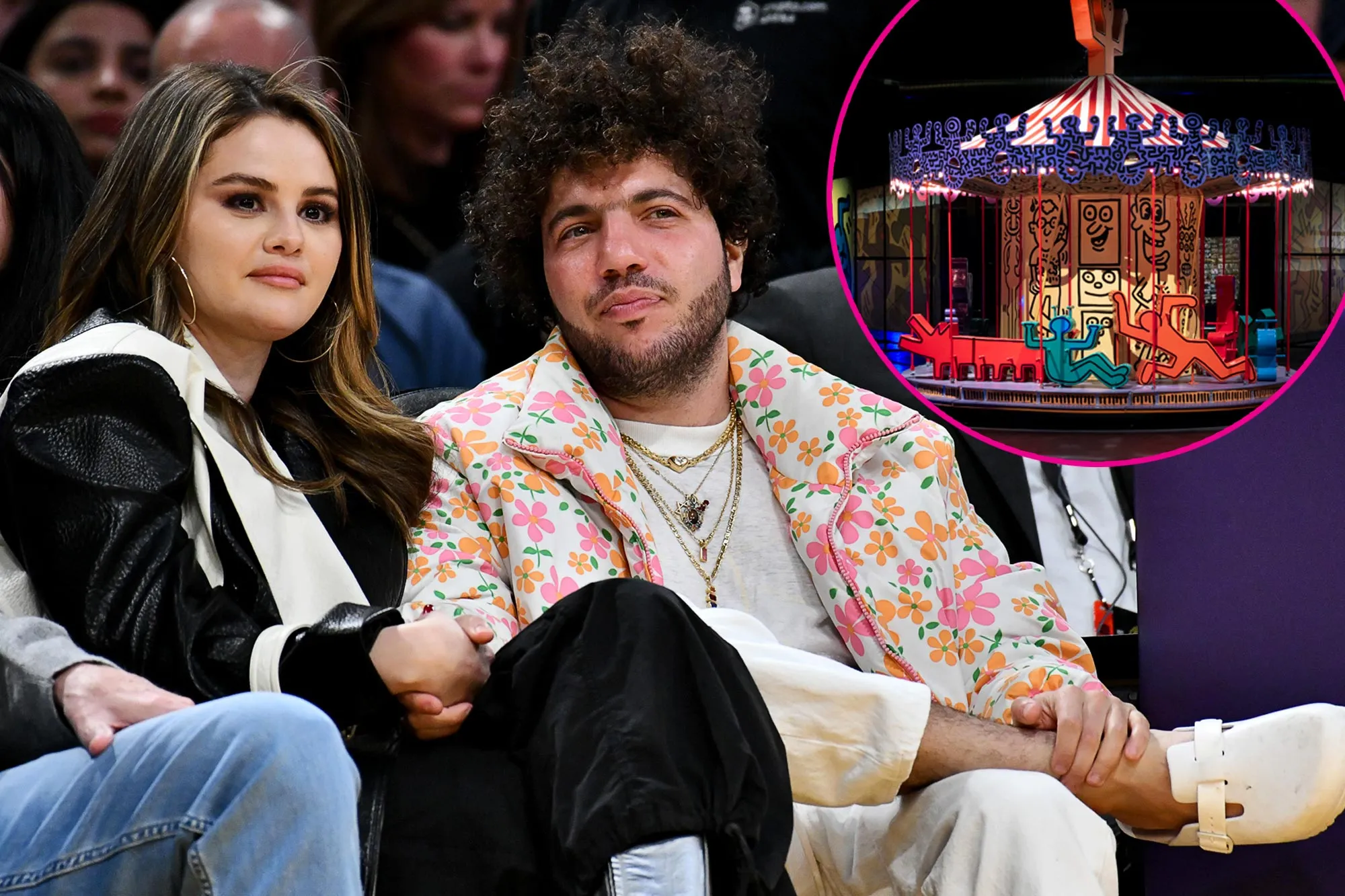 Selena Gomez and Boyfriend Benny Blanco Embraced Their Inner Fantasies at Luna Luna Art Exhibit 010