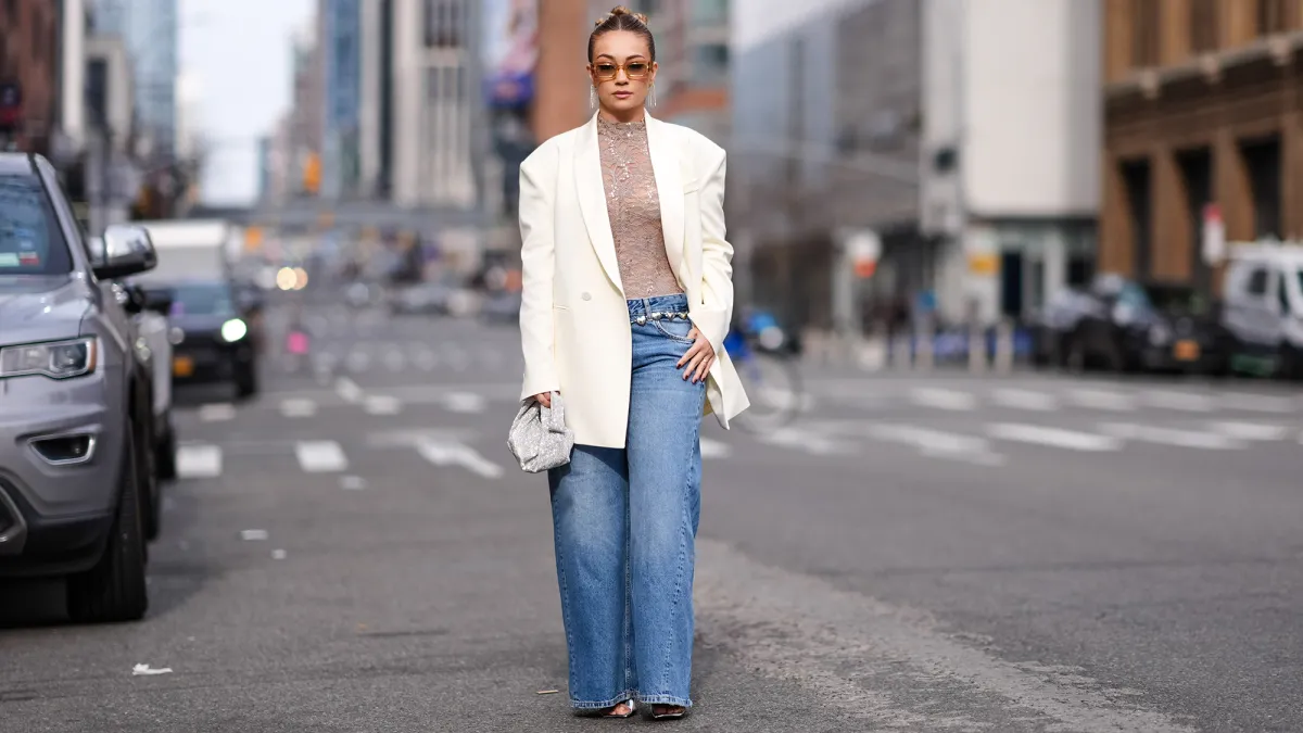 A guest at New York Fashion Week on February 20, 2024.