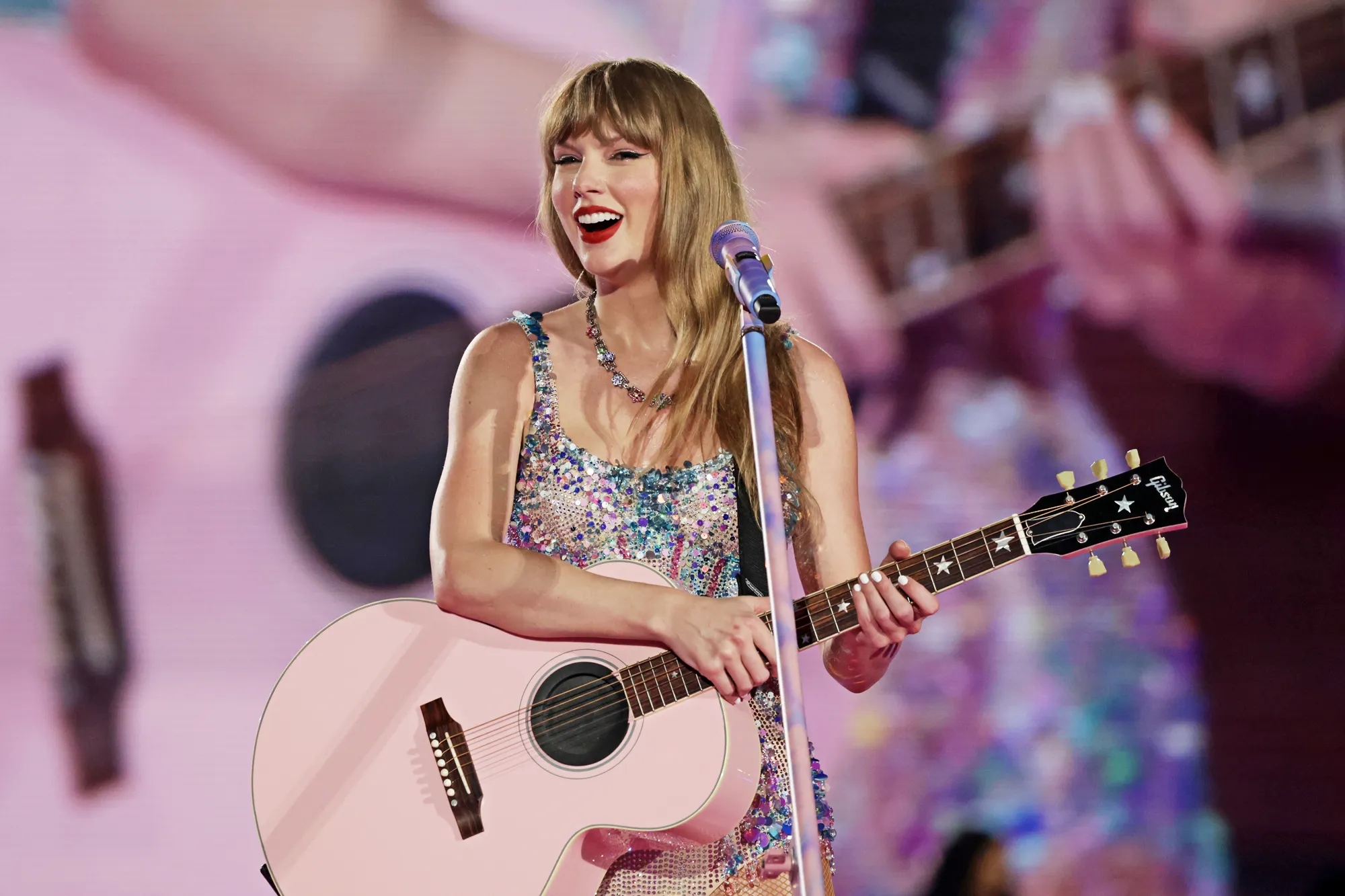 Taylor Swift Noticeably Skips Football Lyric