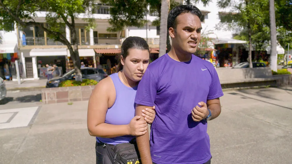 The Amazing Race Maya and Rohan Had A Crowd of People Laughing at Their Stuck Car