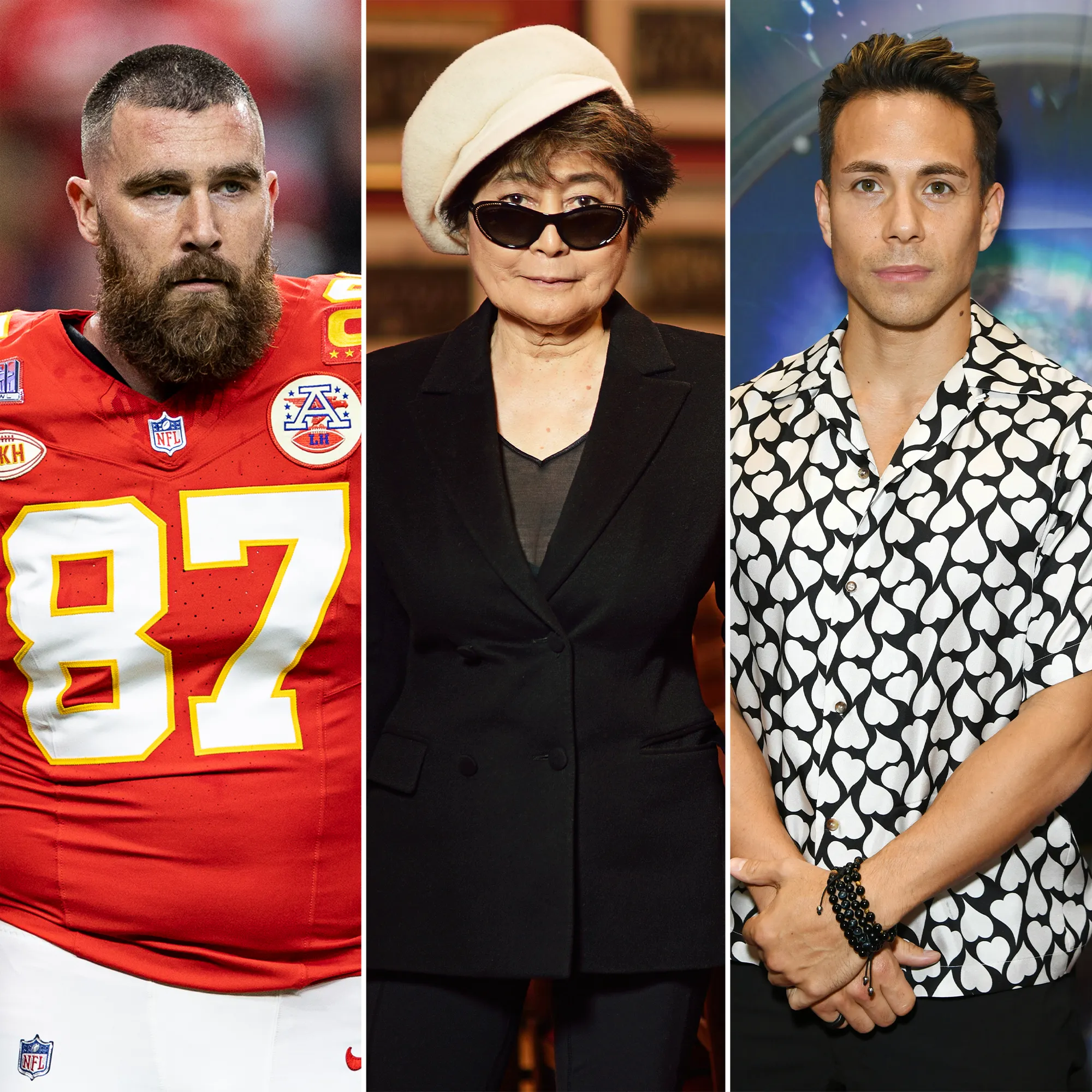 Travis Kelce Hilariously Mixes Up Yoko Ono and Olympian Apolo Ohno