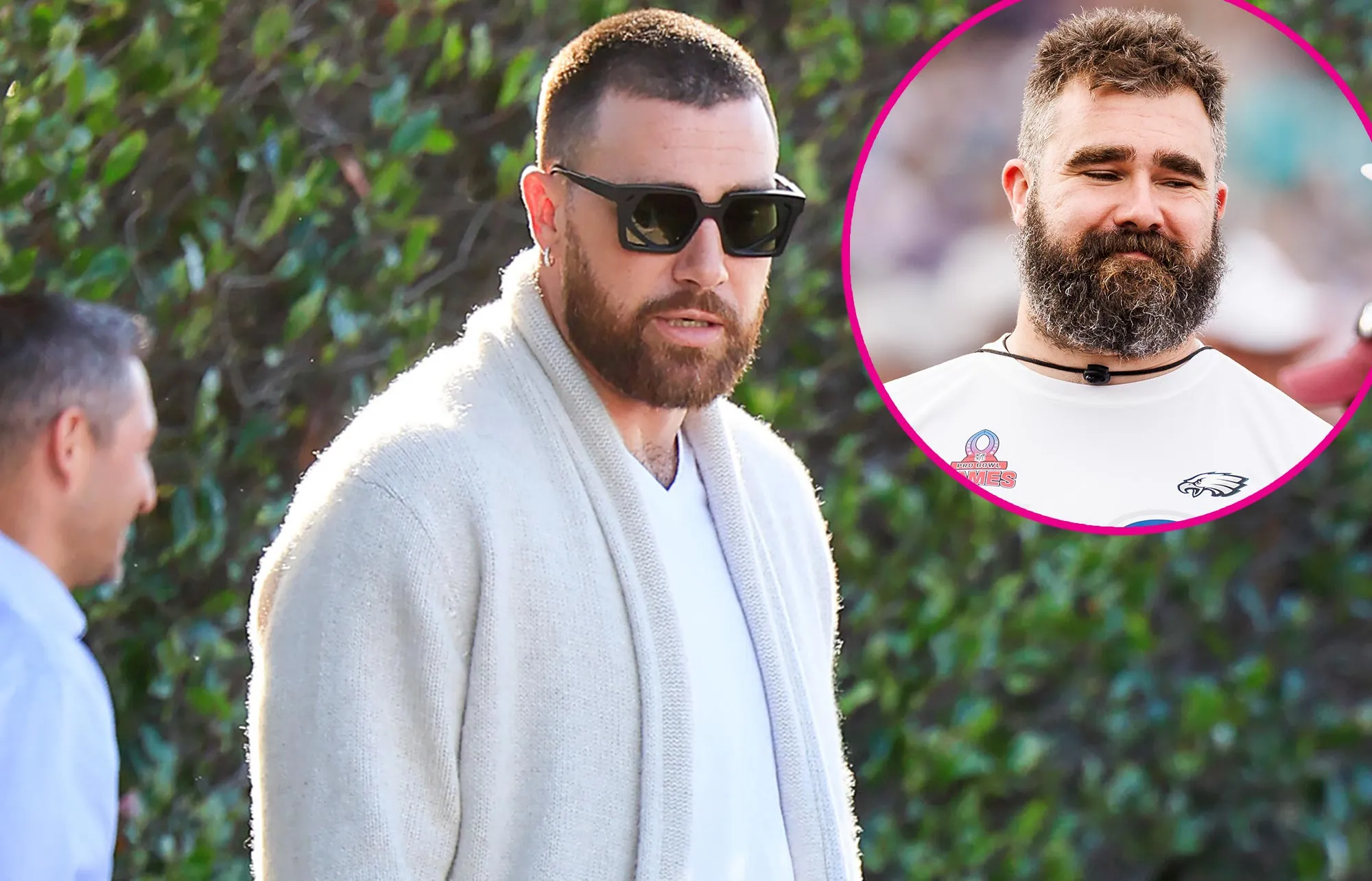 Travis Kelce Hints He Gained Weight in Offseason Says He s in Same Weight Class as Brother Jason 538