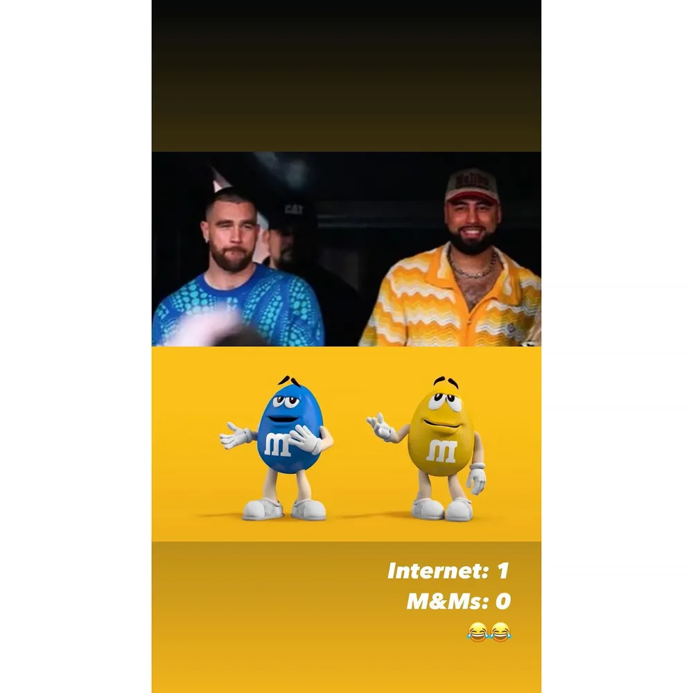 Travis Kelce Talks Ross Travis M and Ms Fits