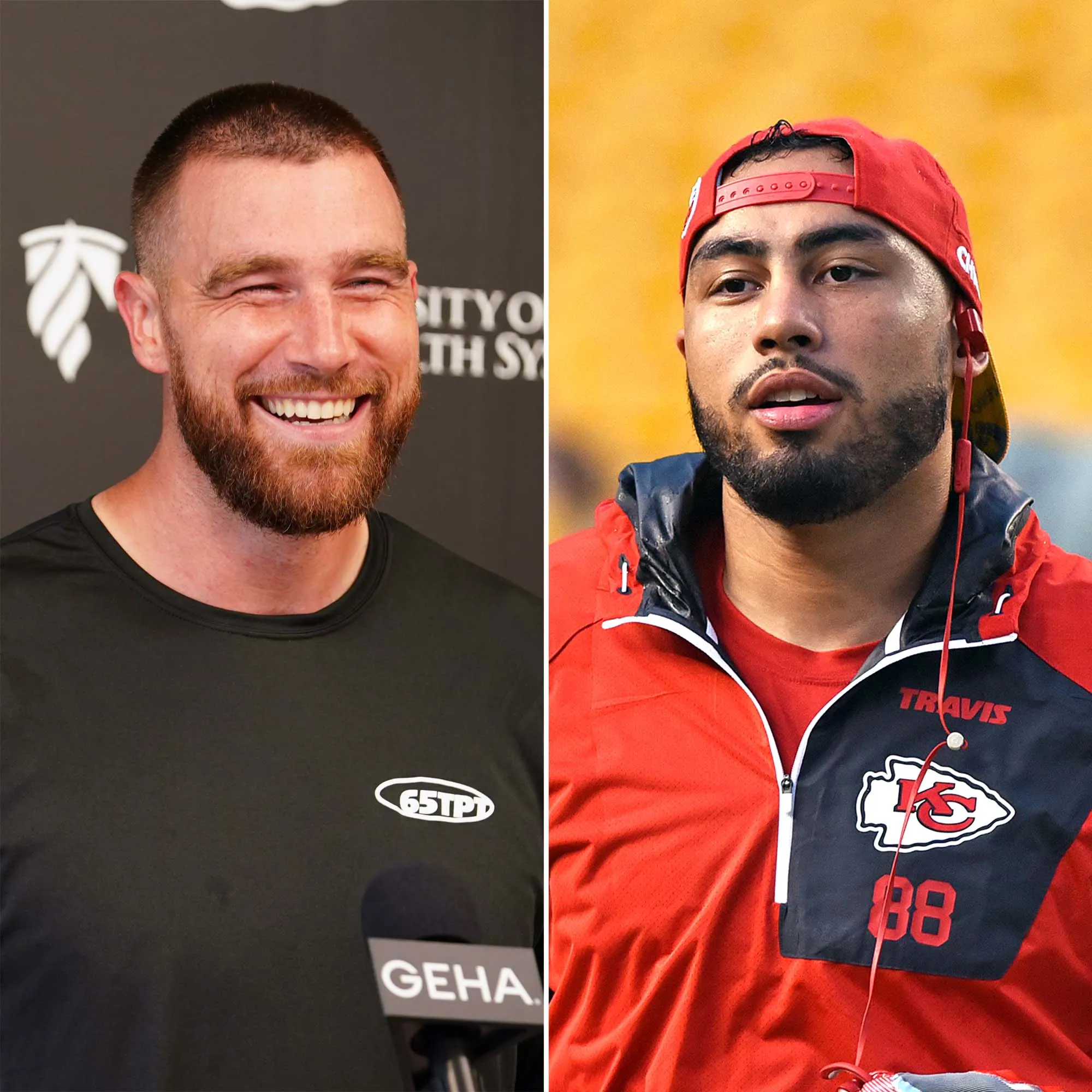 Travis Kelce Talks Ross Travis M and Ms Fits