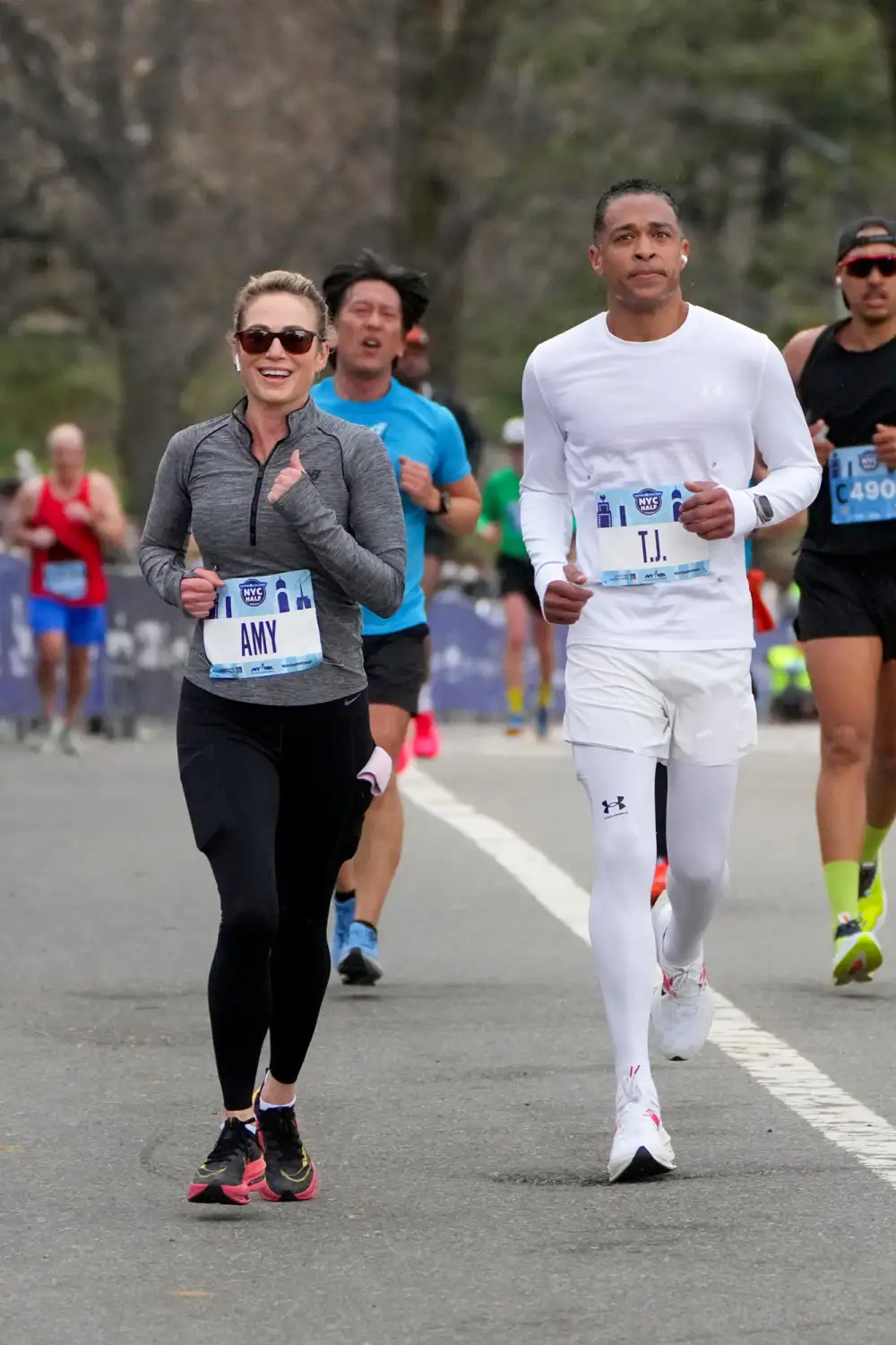 Amy Robach and T.J. Holmes Run Half Marathon Together in New York City: &lsquo;Let&rsquo;s Do This!&rsquo;