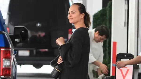 Chrissy Teigen in Beverly Hills on March 28, 2024.