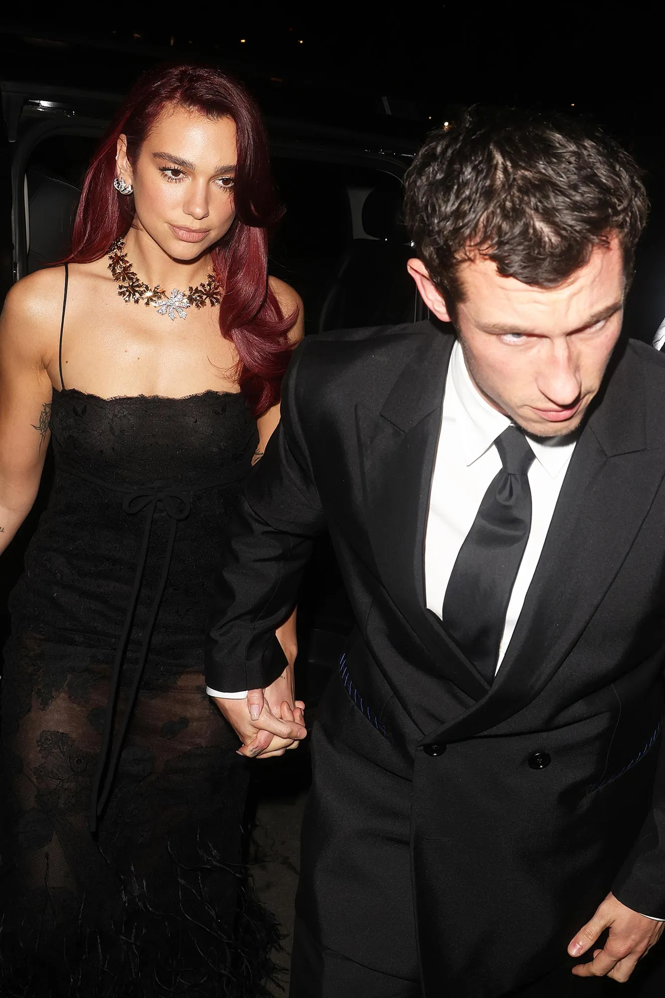 Callum Turner and Dua Lipa