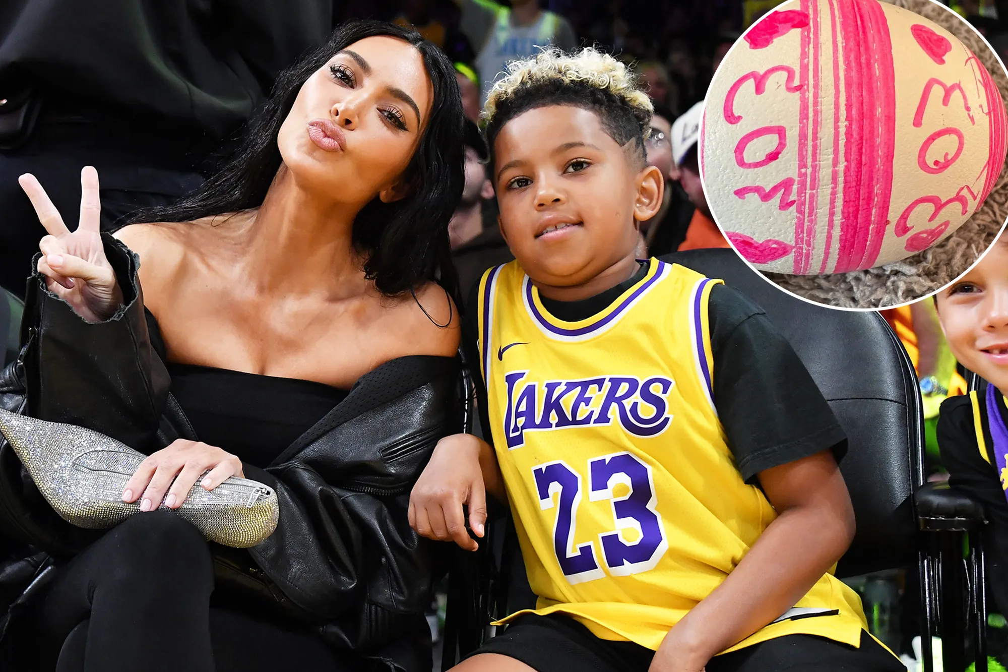 Kim Kardashian Gifted Custom Mom Easter Egg from Son Saint