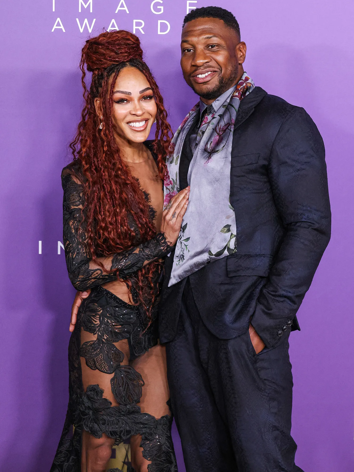 Jonathan Majors and Meagan Good&rsquo;s Relationship Timeline 55th Annual NAACP Image Awards
