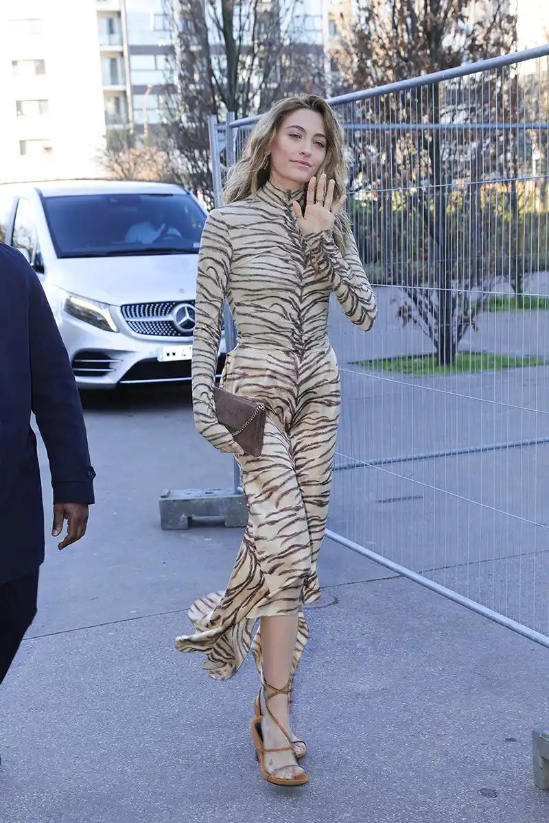 Paris Jackson at the Stella McCartney Paris Fashion Week show on March 4, 2024.