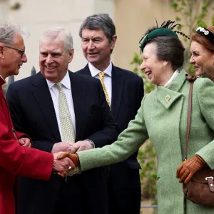 The Royal Family Attends Easter Church Service Without Kate Middleton and Prince William