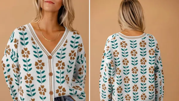 Saodimallsu V-Neck Cardigan