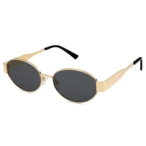 Sojos Retro Oval Classic Sunglasses