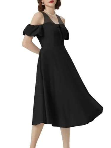 Belle Poque Cold-Shoulder Dress