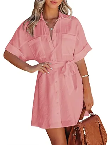 Zeagoo Button Down Shirt Dress