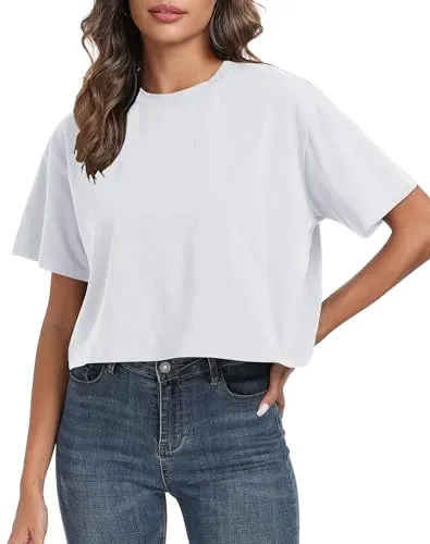 Primoda White Cropped T-Shirt