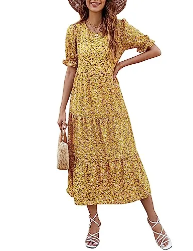 Naggoo Floral Midi Dress