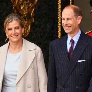 Prince Edward and Sophie do 'first time' duties for King Charles lll