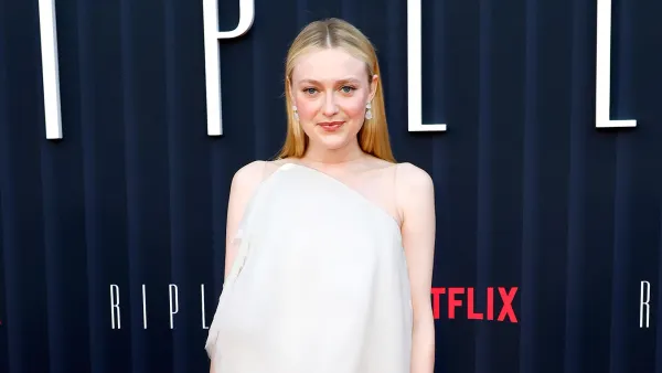 Dakota Fanning in White at Ripley Premiere