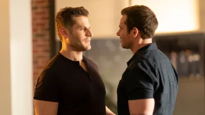 Feature 9-1-1 Star Oliver Stark Calls Buck and Tommy Kiss Deserved Louis Ferrigno Jr and Oliver Stark