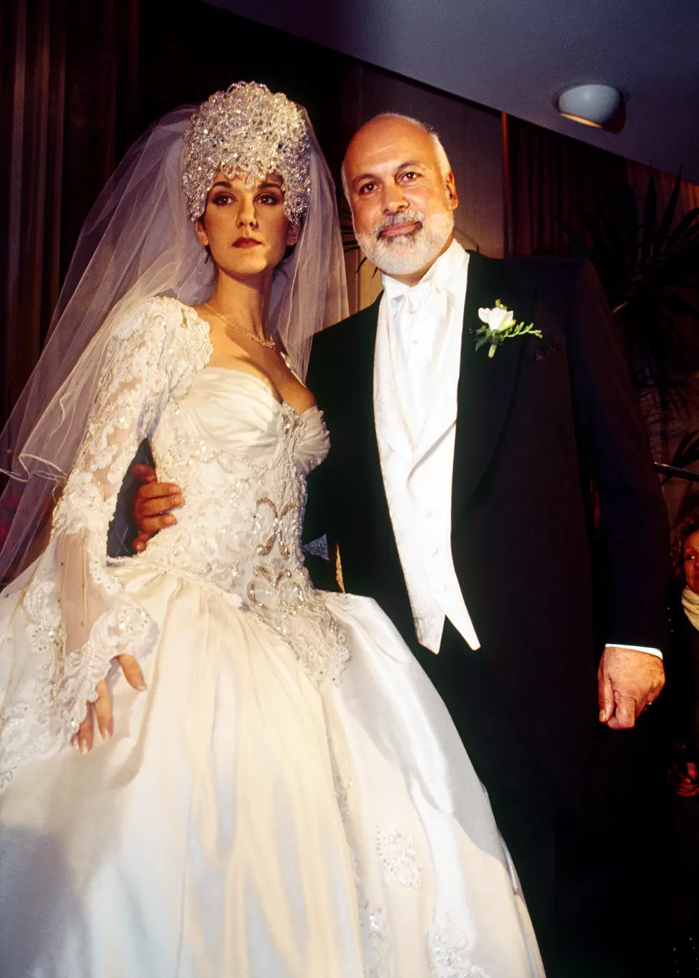 How Celine Dion&rsquo;s Wedding Tiara Landed Her in the Hospital
