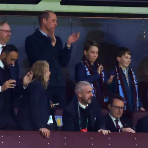 Aston Villa v Lille OSC: Quarter-final First Leg - UEFA Europa Conference League 2023/24, Prince WIlliam Prince George