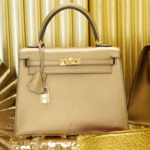 heritage auctions hermes sale,rare hermes kelly 25 metallic gold