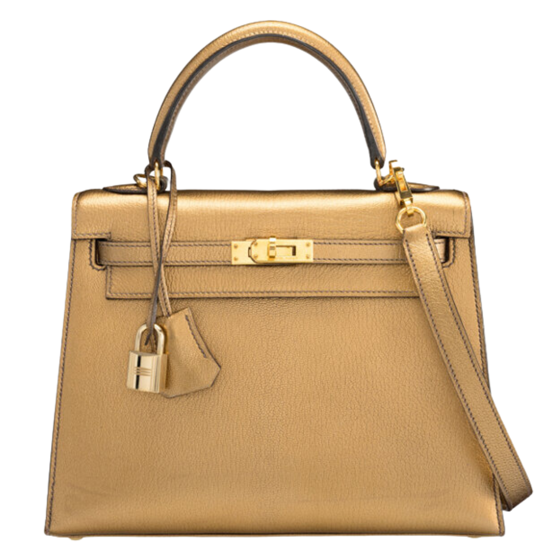 heritage auctions hermes sale,rare hermes kelly 25 metallic gold