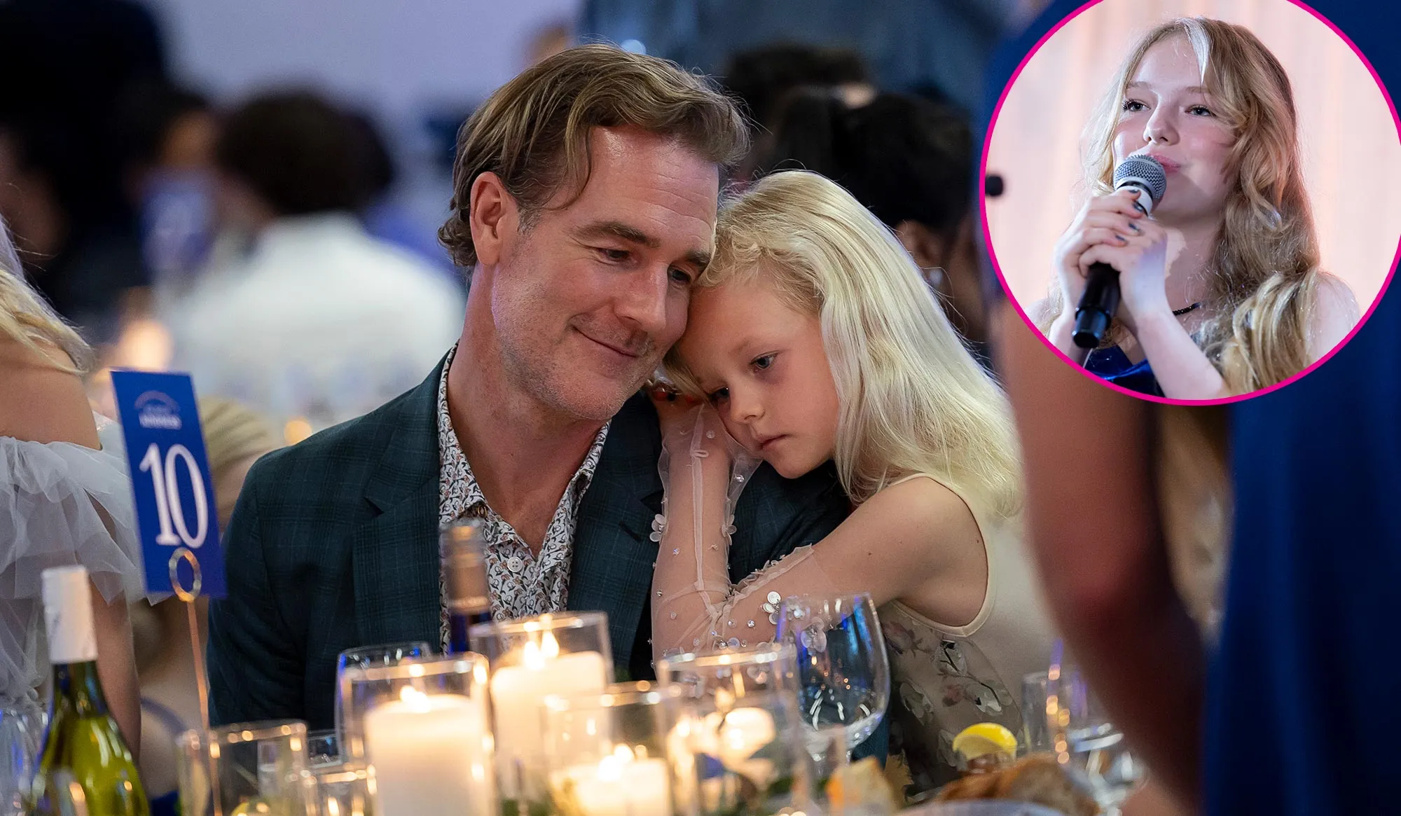 James Van Der Beek Cheers on Daughter Olivia 13 During Her Performance at Art of Kindness Gala 737