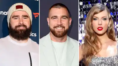 Jason Kelce Reunites With Brother Travis in L.A. Following His Island Getaway With Taylor Swift