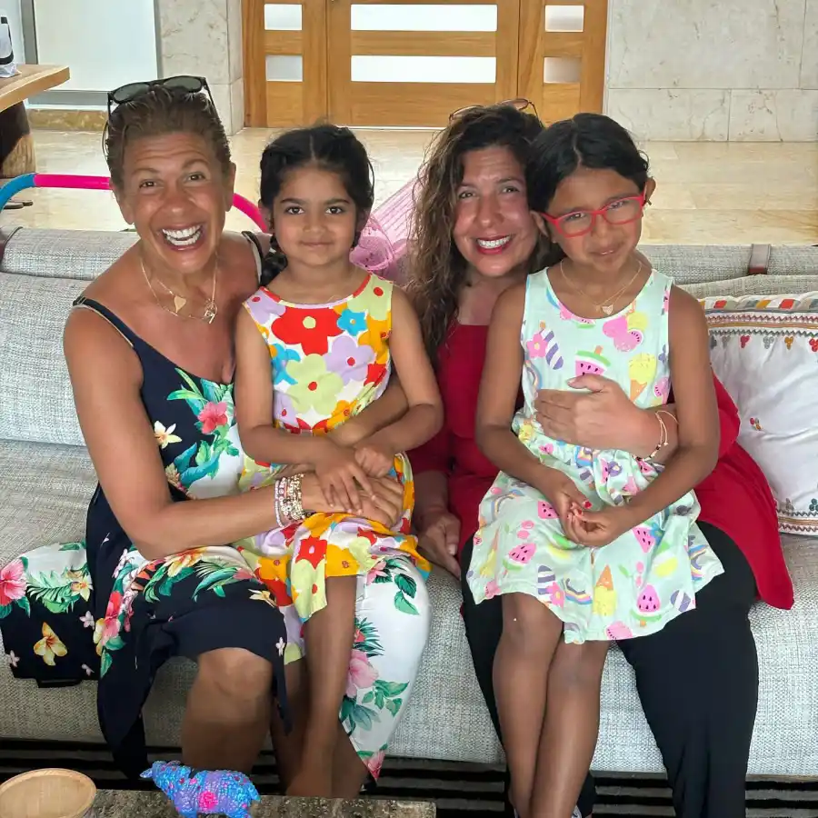 March 2024 Today Anchor Hoda Kotb Family Album With Daughters Mother Sameha Kotb and Loved Ones