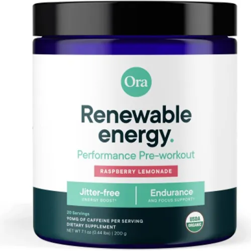 Ora Organic Natural Pre Workout Powder