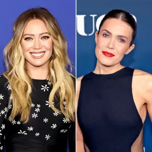 Pregnant Hilary Duff Has Braxton Hicks at Mandy Moore s Birthday Bash