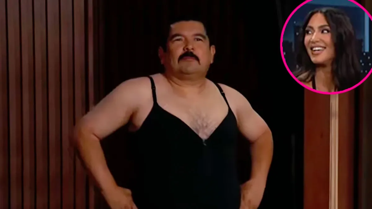 Promo Jimmy Kimmel Sidekick Guillermo Models Skims for Kim Kardashian