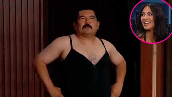 Promo Jimmy Kimmel Sidekick Guillermo Models Skims for Kim Kardashian