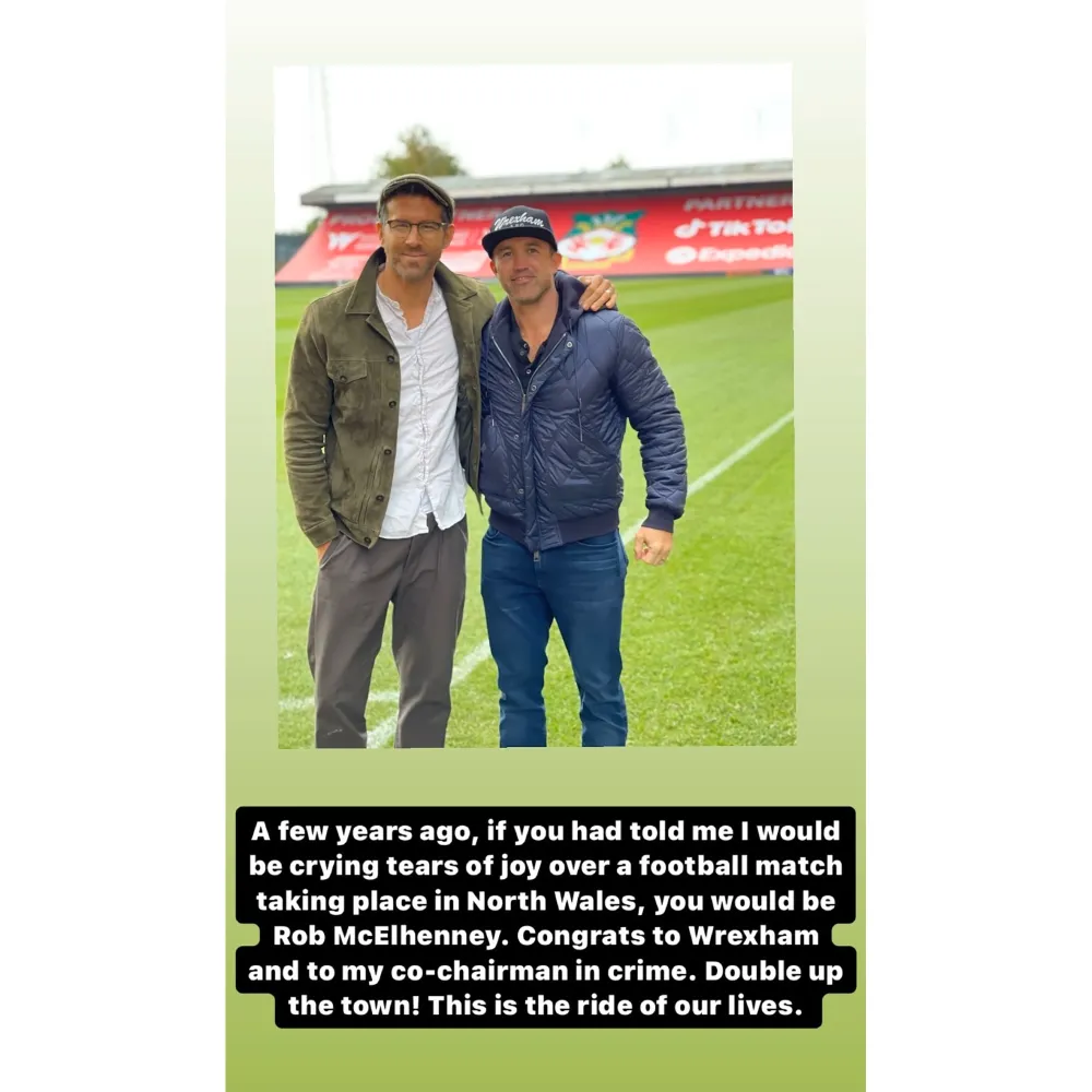 Ryan Reynolds Tearfully Celebrates the &lsquo;Ride of Our Lives&rsquo; as Wrexham Is Promoted to League One