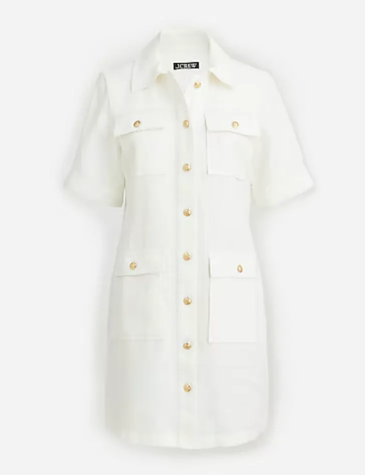 J.Crew Gamine shirtdress in linen